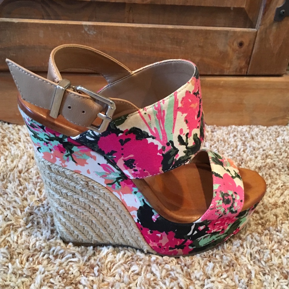 Espadrille Floral wedges